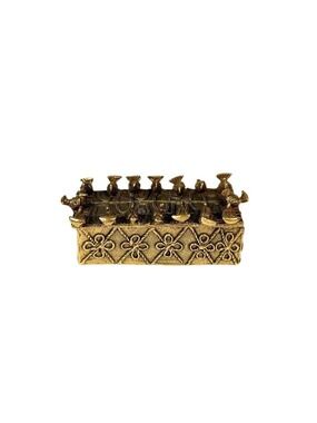 Vintage 1989 Metropolitan Museum of Art Brass Asante Bird Box Reproduction